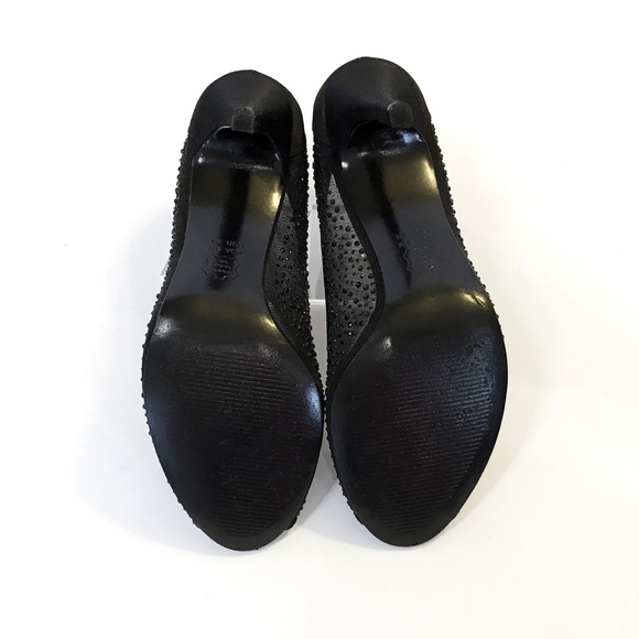 Adrianna Papell-Black, Sparkly, Peep Toe pumps. Size 8. - Picture 4 of 4